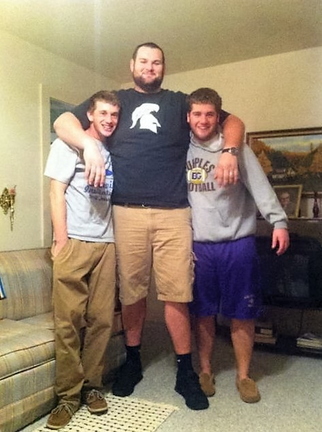 Small teens giant teenager