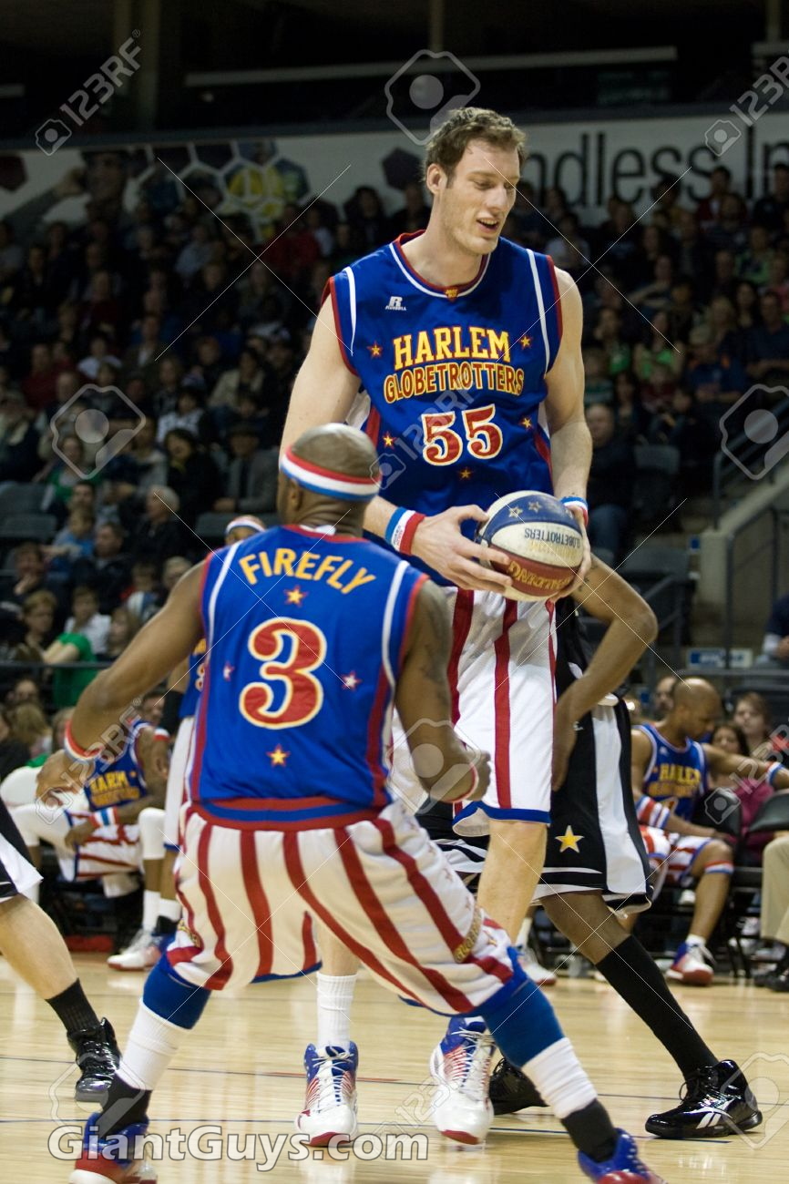 13182069-London-Ontario-Canada-April-14-2012-Paul-Tiny-Sturgess-55-collects-a-rebound-during-the-show-At-7-8--Stock-Photo