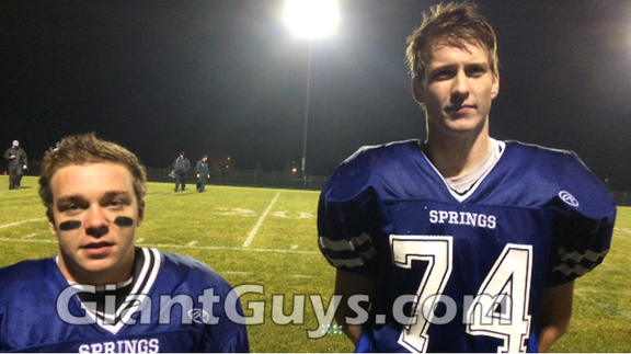 5-foot-9 vs. 6-8 comparison, here's Blake Bauer and Kurt Mueller