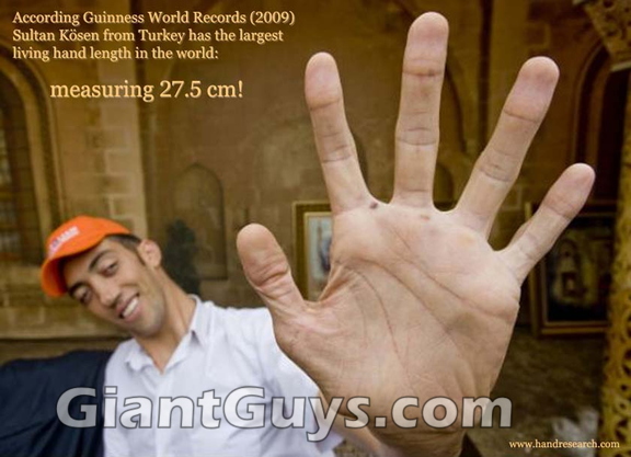 world longest hand