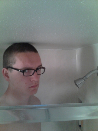 Giant too tall for shower