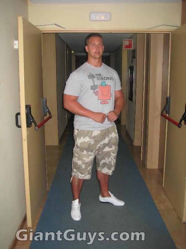 Tall guy doorway