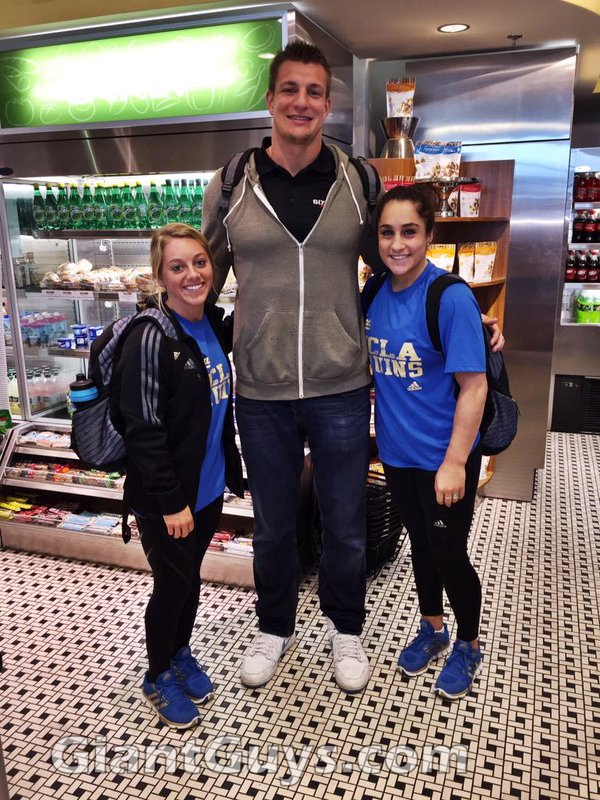 Rob Gronkowski with fans