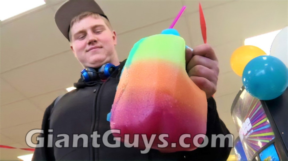 Winnipeg 7-11 Tall Guy with Slurpee