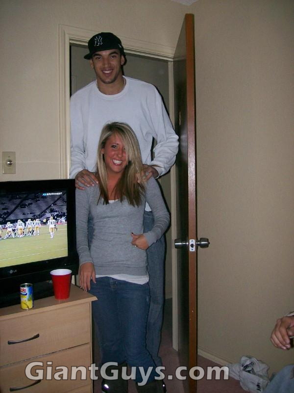 Tall man in doorway