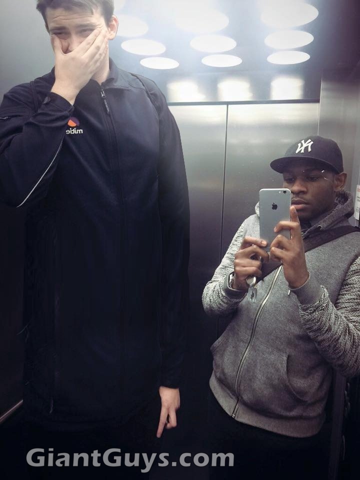 Giant in Elevator