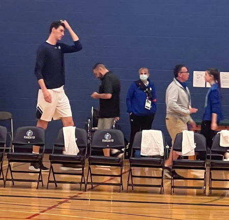 Olivier Rioux 7 foot 8 basketball IMG Academy