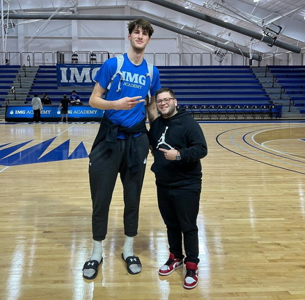 Olivier Rioux 7 foot 8 basketball IMG Academy