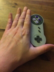 Hand vs SNES controller
