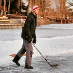 Boris Bojanovsky playing hockey
